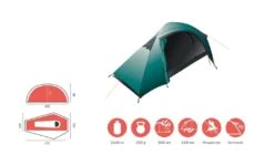 Grand Canyon Apex 1 Zelt (blue-grass) -Gregory || VAUDE || Exped Verkaufsgeschäft Grand Canyon Apex 1 Zelt blue grass D 330000 Bild 5