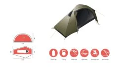 Grand Canyon Apex 1 Zelt (capulet-olive) -Gregory || VAUDE || Exped Verkaufsgeschäft Grand Canyon Apex 1 Zelt capulet olive D 330001 Bild 5