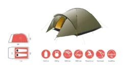 Grand Canyon Topeka 2 Zelt (capulet-olive) -Gregory || VAUDE || Exped Verkaufsgeschäft Grand Canyon Topeka 2 Zelt capulet olive D 330005 Bild 5