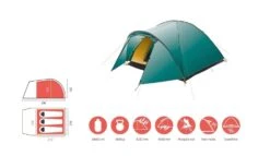 Grand Canyon Topeka 3 Zelt (blue-grass) -Gregory || VAUDE || Exped Verkaufsgeschäft Grand Canyon Topeka 3 Zelt blue grass D 330008 Bild 5