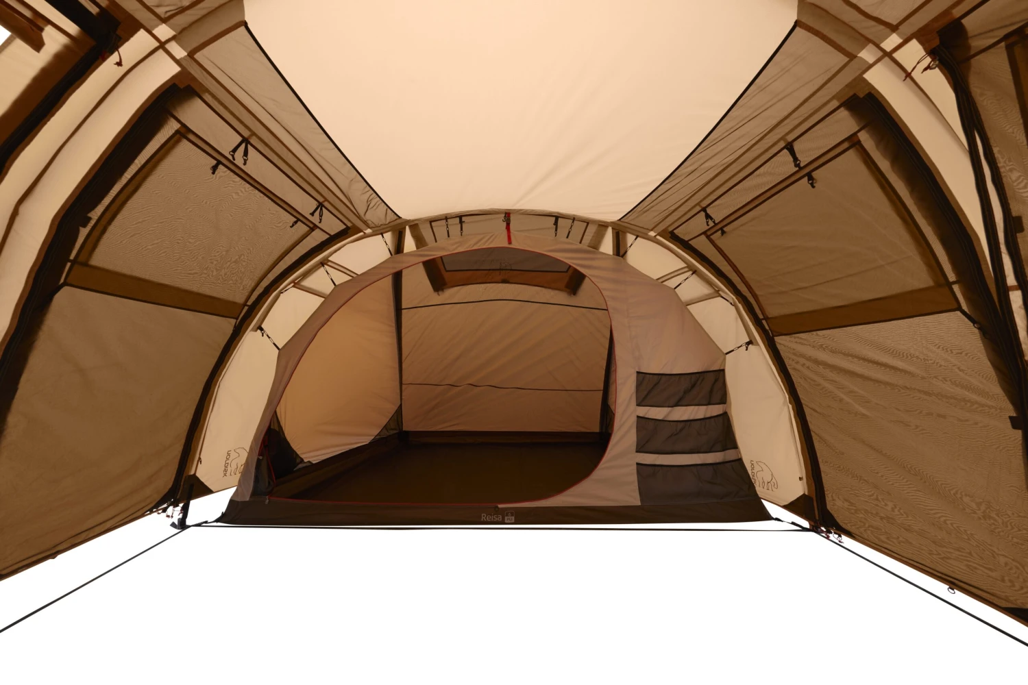 Nordisk Reisa 6 PU Zelt (cashew/brown) – Bild 3