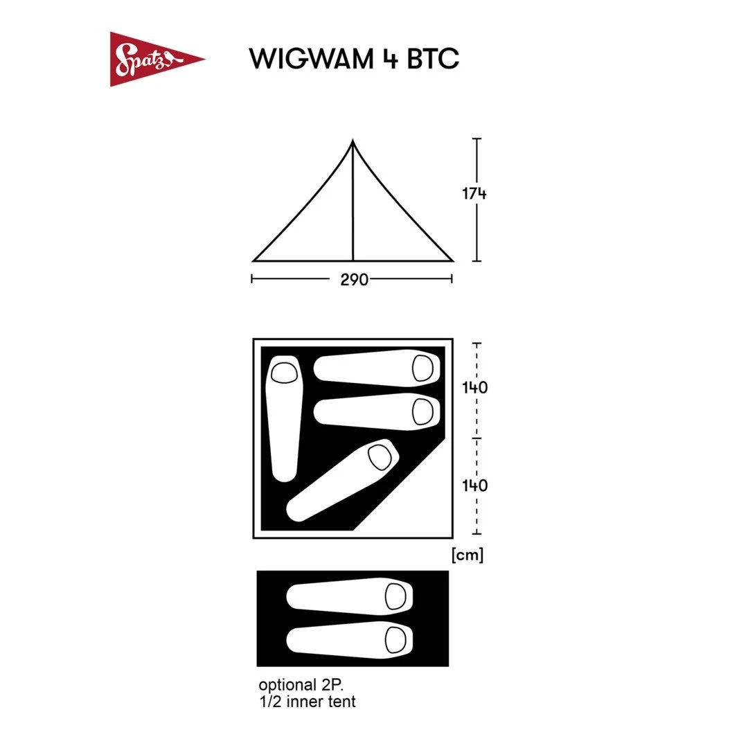Spatz Wigwam 4 BTC Zelt (brown/sand) 5 Spatz Wigwam 4 BTC Zelt (brown/sand) – Bild 3