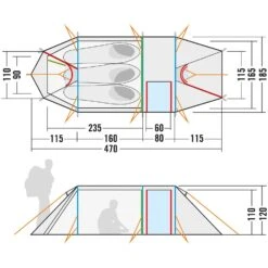 Tatonka Alaska 3.235 PU 3 Zelt (light-olive) -Gregory || VAUDE || Exped Verkaufsgeschäft Tatonka Alaska 3.235 PU 3 Zelt light olive D 2457 333 Bild 3
