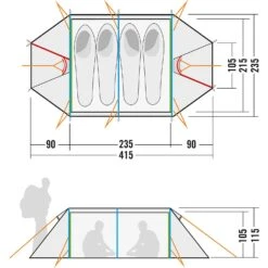 Tatonka Buffin 4 Zelt (light-olive) -Gregory || VAUDE || Exped Verkaufsgeschäft Tatonka Buffin 4 Zelt light olive D 2430 333 Bild 3
