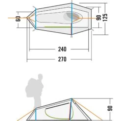 Tatonka Koli 1 Zelt (light-olive) -Gregory || VAUDE || Exped Verkaufsgeschäft Tatonka Koli 1 Zelt light olive D 2401 333 Bild 2