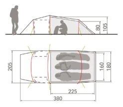 Vaude Arco XT 3P Zelt (buckeye) -Gregory || VAUDE || Exped Verkaufsgeschäft Vaude Arco XT 3P Zelt buckeye D 12258 594 Bild 4