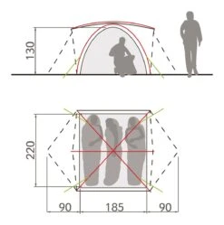 Vaude Campo Grande 3-4P Zelt (terracotta) -Gregory || VAUDE || Exped Verkaufsgeschäft Vaude Campo Grande 3 4P Zelt terracotta D 14225 170 Bild 3
