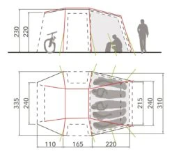Vaude Drive Van XT 5P Zelt (sand) -Gregory || VAUDE || Exped Verkaufsgeschäft Vaude Drive Van XT 5P Zelt sand D 12107 505 Bild 2