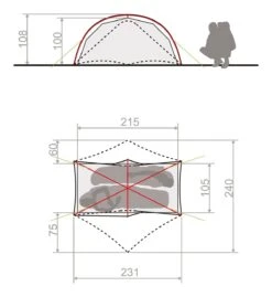 Vaude Space Seamless 1-2P Zelt (cress-green) -Gregory || VAUDE || Exped Verkaufsgeschäft Vaude Space Seamless 1 2P Zelt cress green D 14423 182 Bild 3