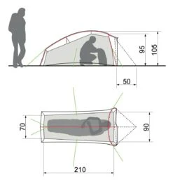 Vaude Taurus SUL 1P Zelt (cress-green) -Gregory || VAUDE || Exped Verkaufsgeschäft Vaude Taurus SUL 1P Zelt cress green D 15896 182 Bild 3